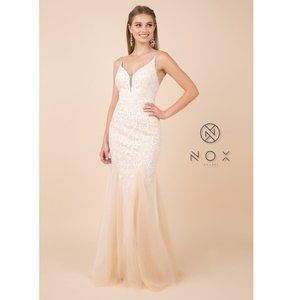 BEAUTIFUL DRESS-W903-WHITE&NUDE